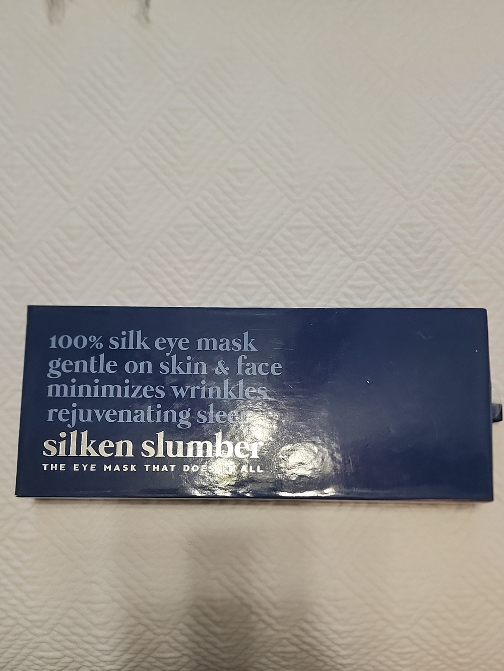 Silken Slumber 100% Silk Eye Mask – Navy Blue
